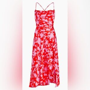 ASTR The Label Gaia Floral Midi Dress size L